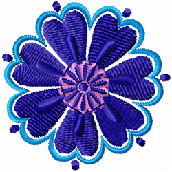 Flowers And Tree Embroidery Design 5